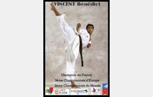 Bénédict VINCENT Champion de France universitaire