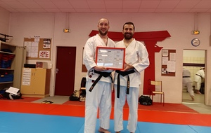 Passage de grade au club : 2 nouvelles ceintures noires