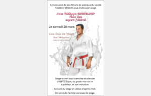 Stage avec Philippe CORNELOUP le samedi 28 mars 2026