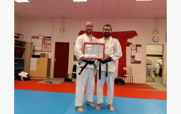 Passage de grade au club : 2 nouvelles ceintures noires